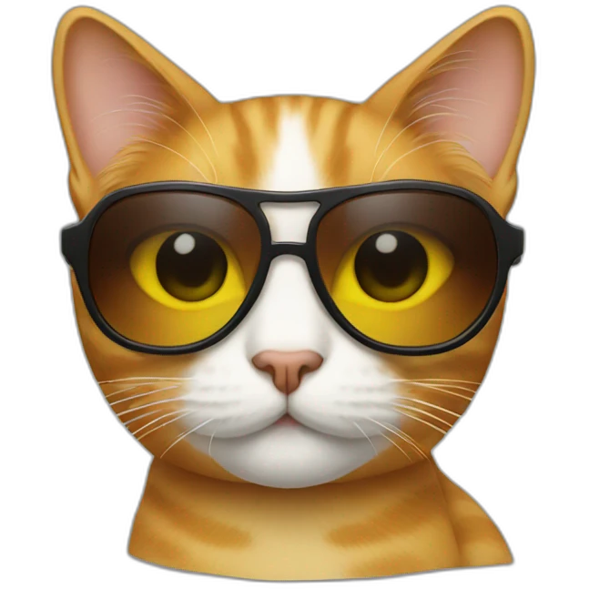 Cat with sunglasses emoji