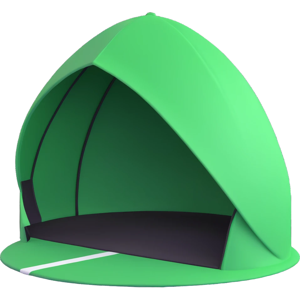green sport hut emoji