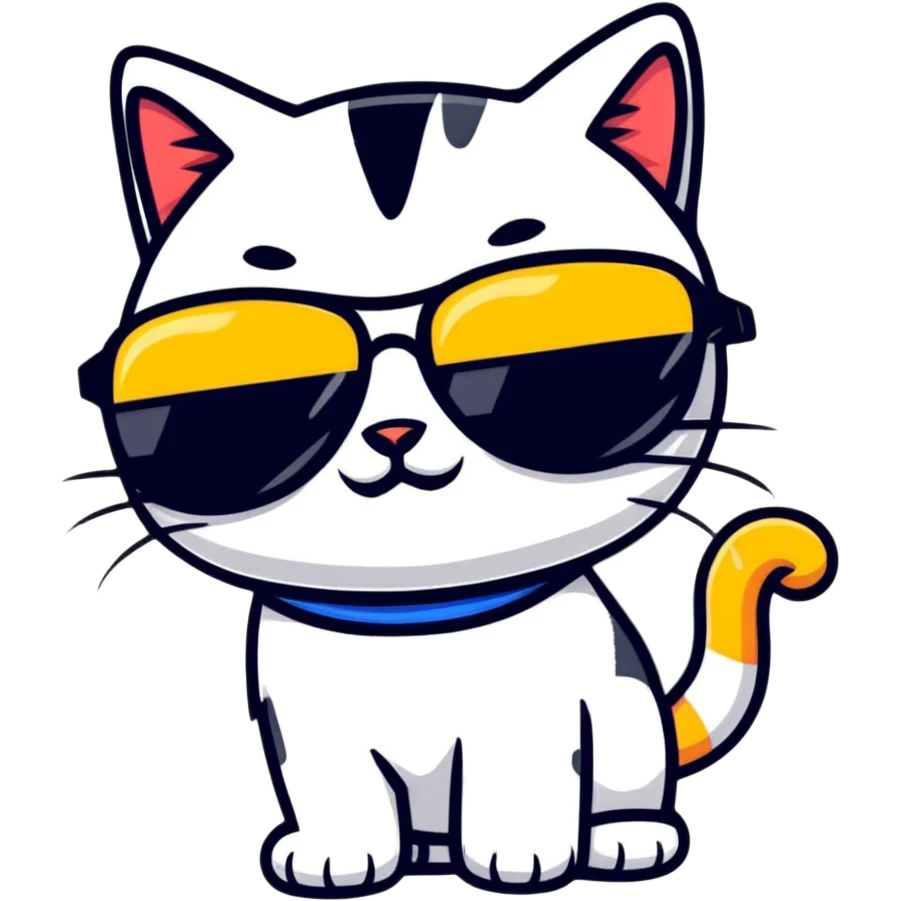 cat wearing sunglasses emoji