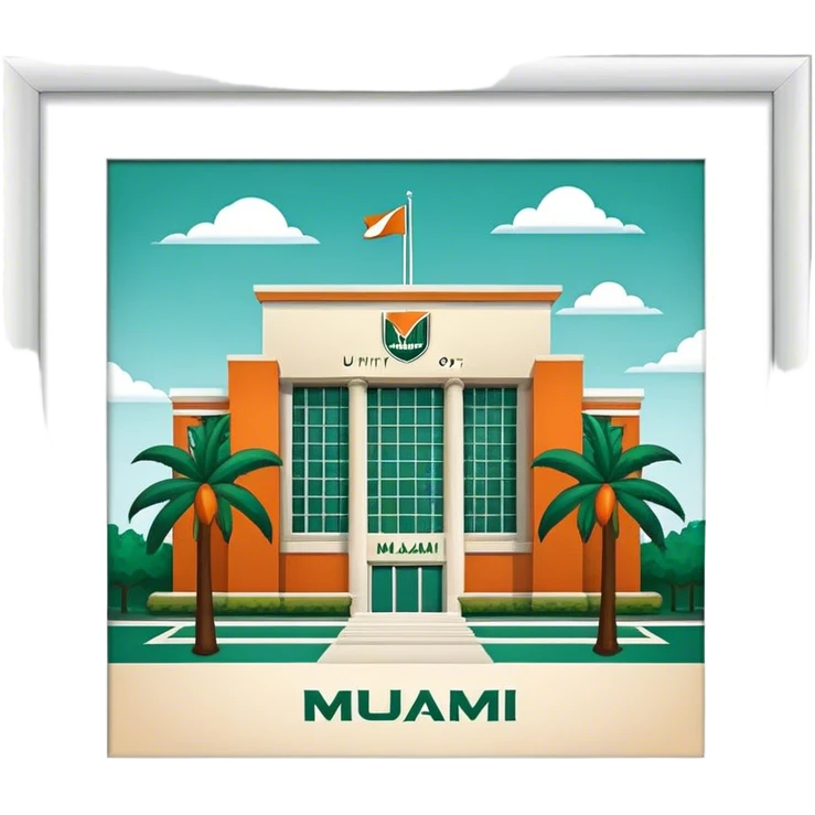 University of Miami emoji