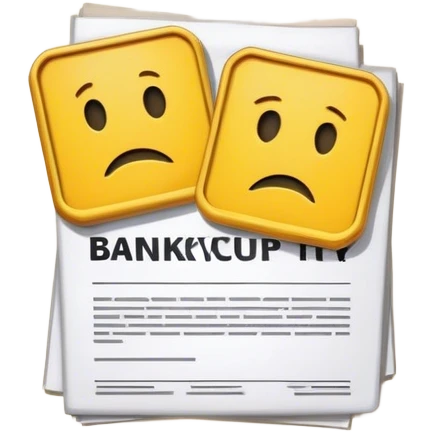 Bankruptcy – Legal process for individuals or businesses unable to repay debts.
 emoji