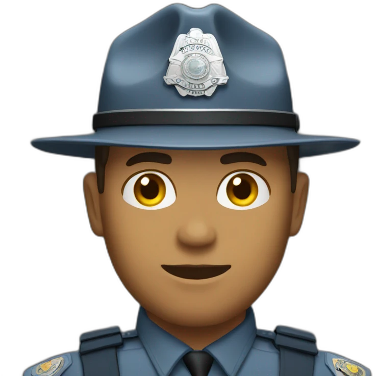 male state trooper emoji
