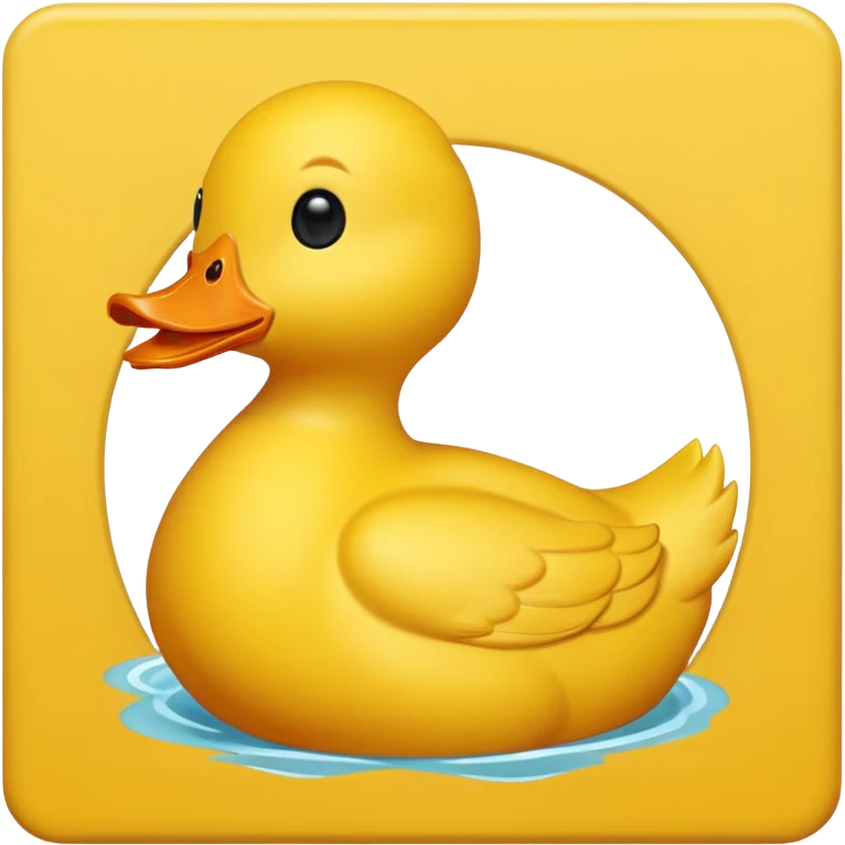 simple yellow duck emoji emoji