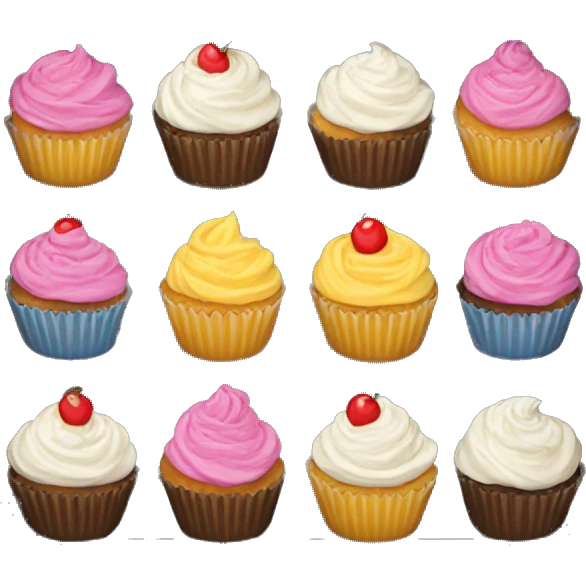 tray of cupcakes emoji