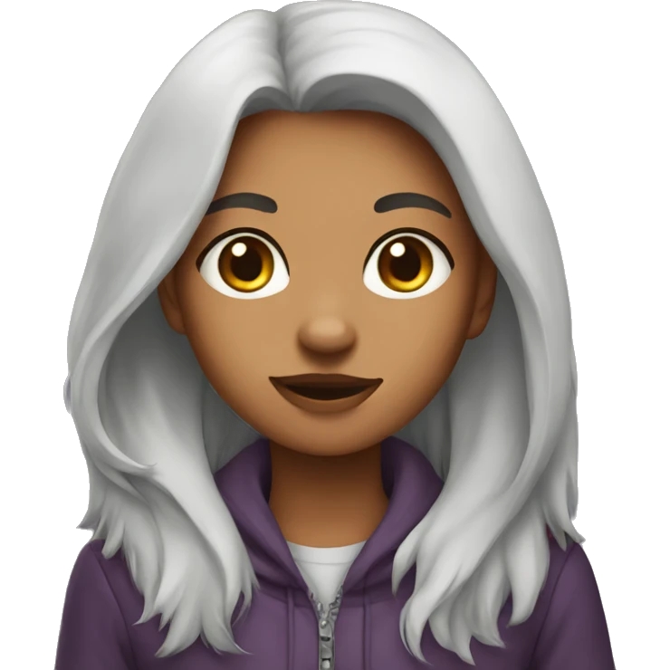 Girl wolf   emoji