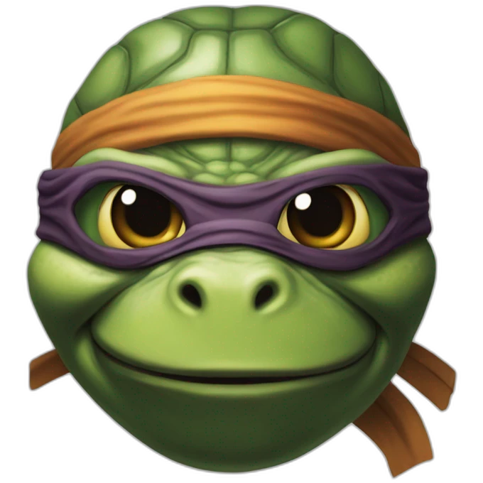ninja turtle hyper realistic emoji