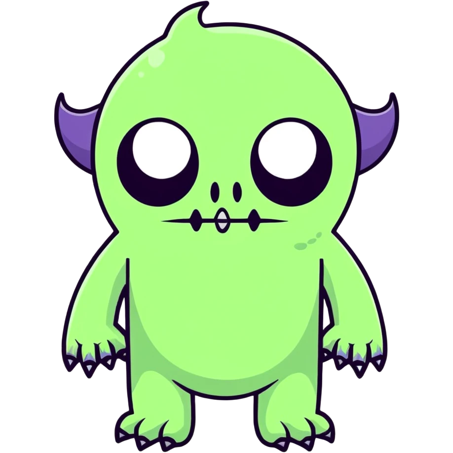 A VERY creepy monster  emoji
