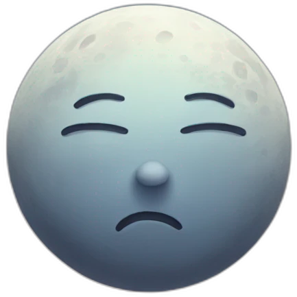 sad moon emoji