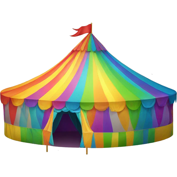 rainbow carnival tent emoji