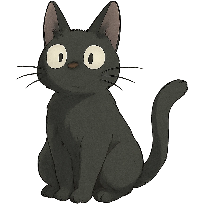ghibli style cat emoji