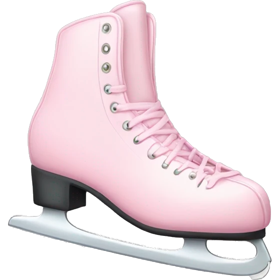 pastel pink ice skates emoji