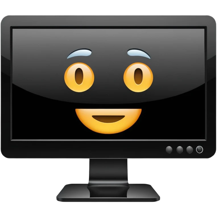 Modern computer monitor emoji