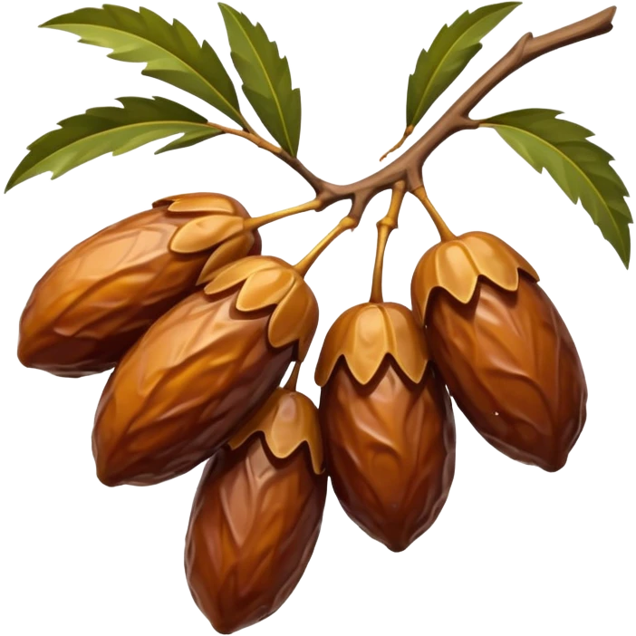 cluster of dates on a branch emoji