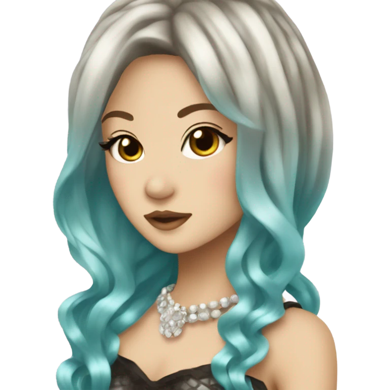 siren hime gyaru, fins ears emoji