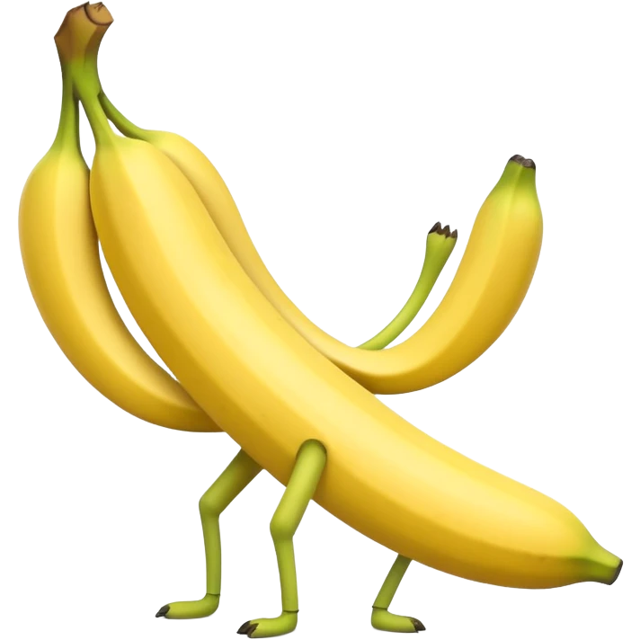 Banana growing legs emoji