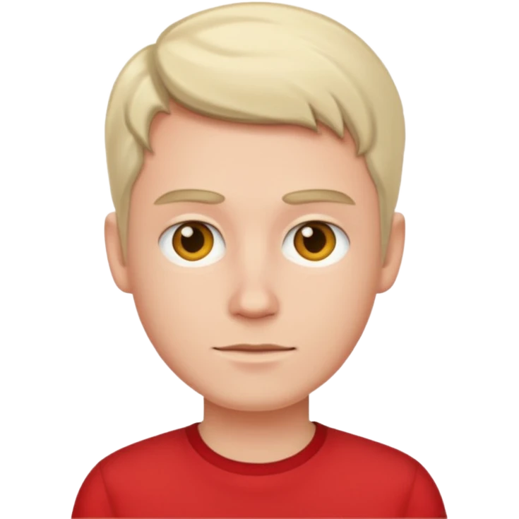 White person with red shirt emoji