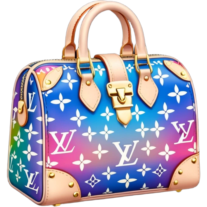 8k, 5000x5000 pixels, Isolated, rendering, detailed Louis Vuitton bag in a magical fantasy style and vivid hues emoji