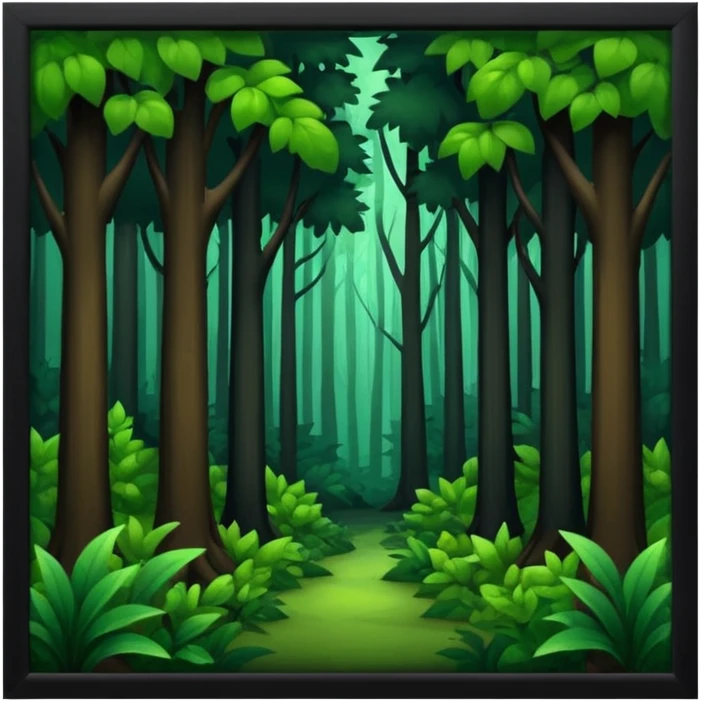 dark deep forest emoji