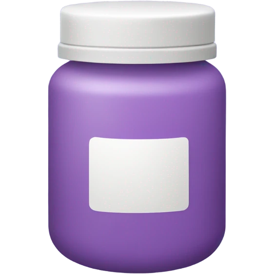 medicine container light purple emoji