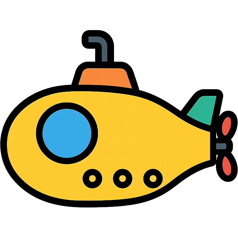 colored denizaltı (submarine) icon emoji