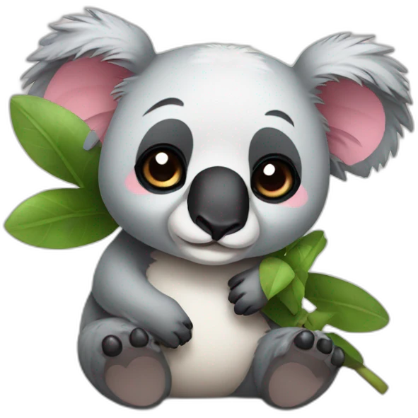 Koala with panda emoji