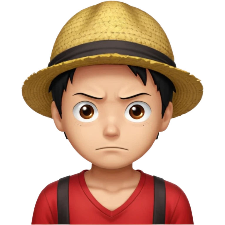 luffy sérieux  emoji