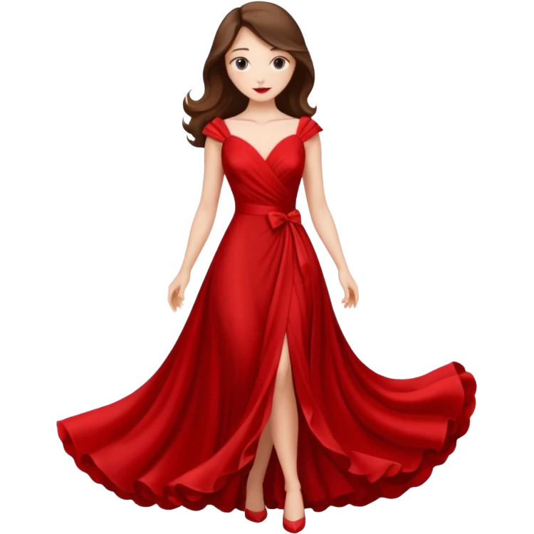 lady in red  emoji