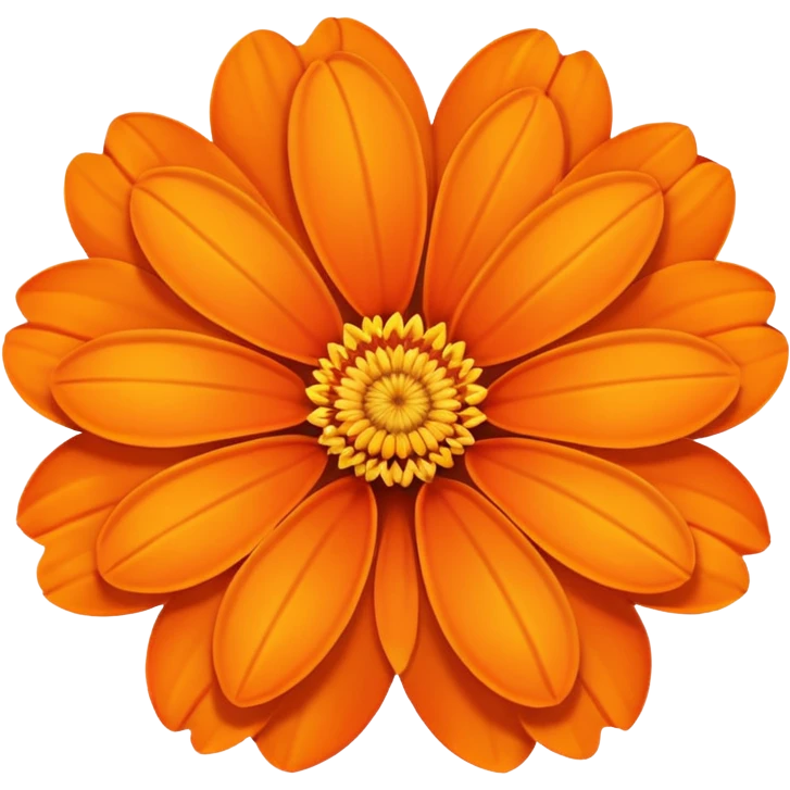 Orange flower emoji