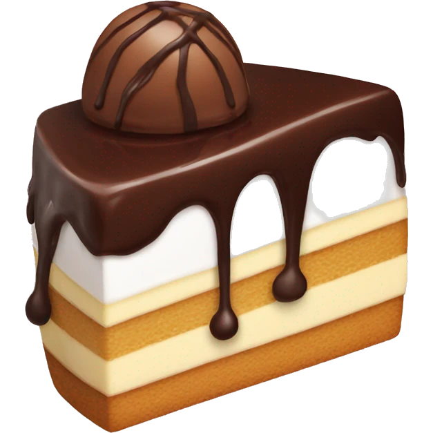 Dessert with chocolate  emoji