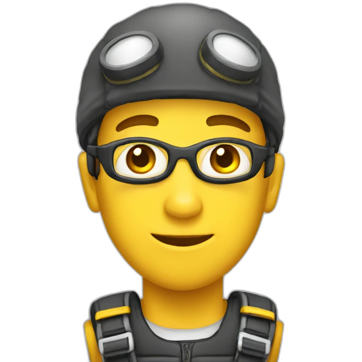 developer parachutist emoji