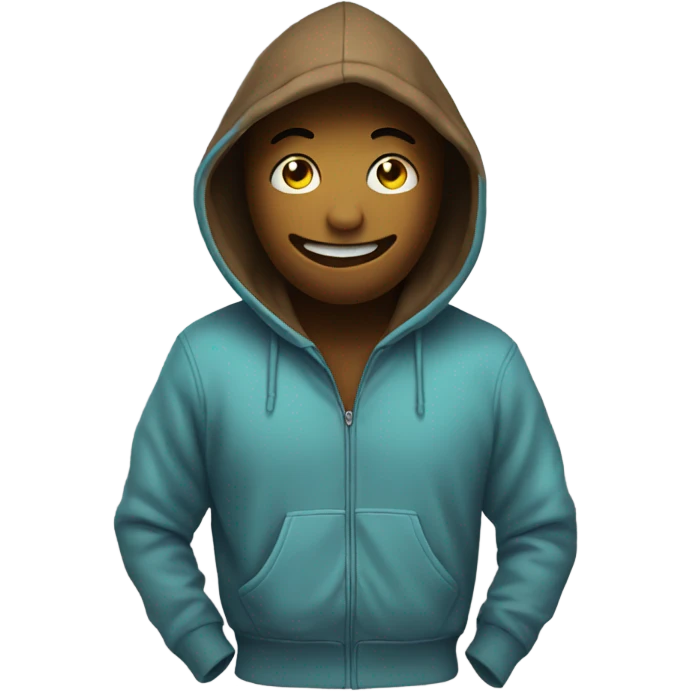 Smiley with hoodie  emoji