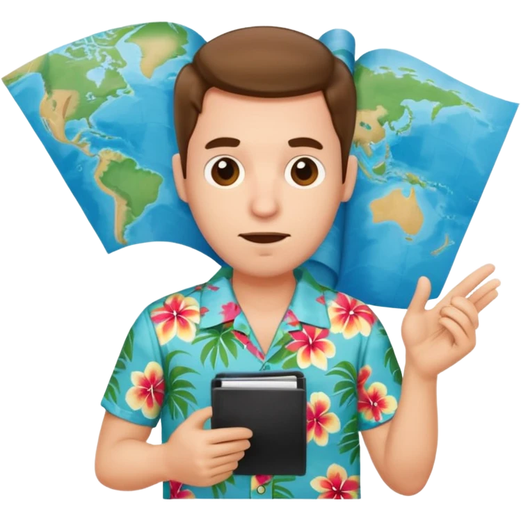 confused tourist emoji