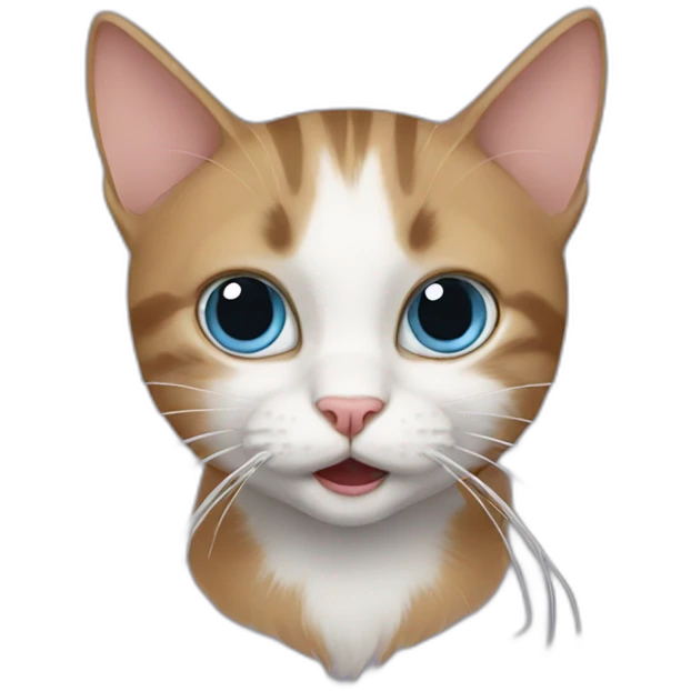 Cat with spider emoji