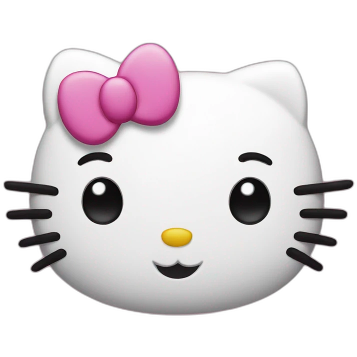 Cartoon hello kitty emoji