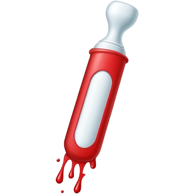 A bloody tampon emoji