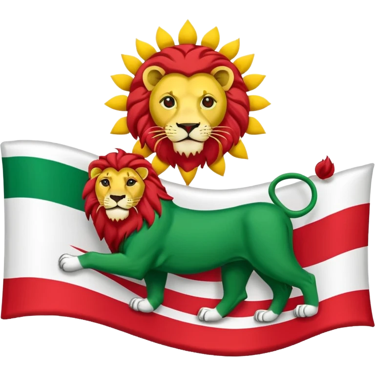 🇮🇷☀️🦁پرچم پهلوی emoji