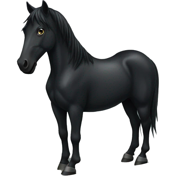 make a black horse in grave emoji