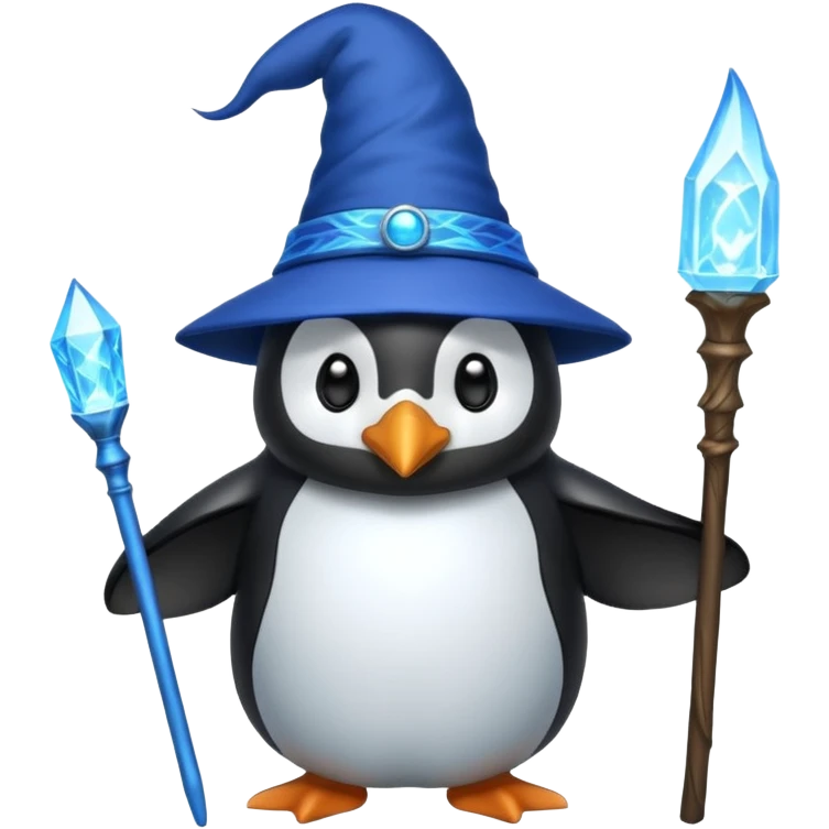 Penguin Wizard emoji