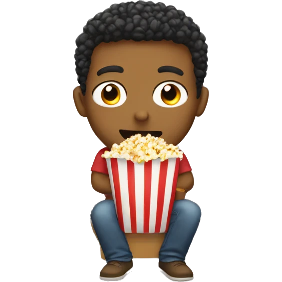 Me eating popcorn emoji