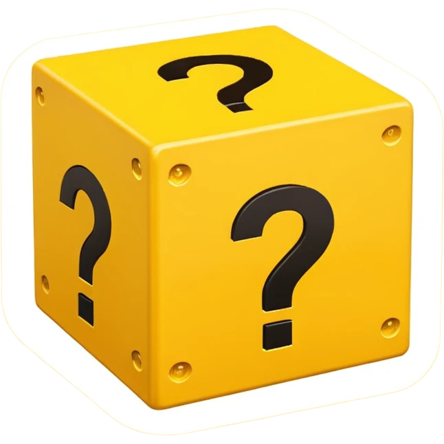 mario bros square box yellow emoji