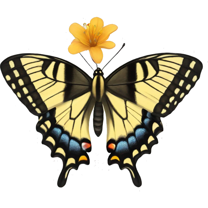 Tiger swallowtail butterfly emoji