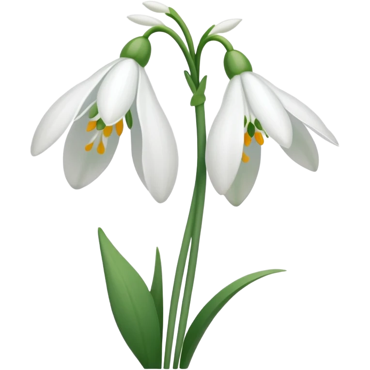 snowdrop flower emoji