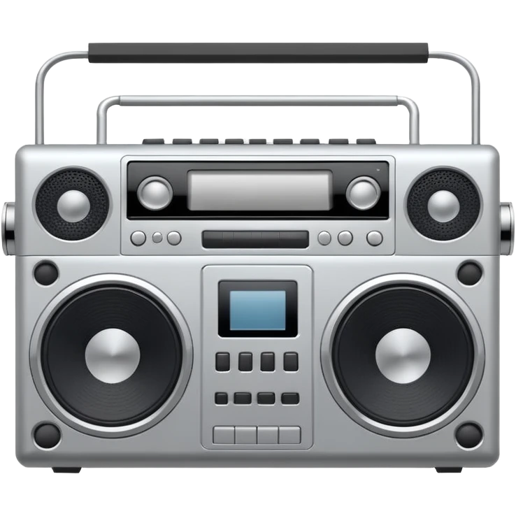 minimalistic boombox emoji
