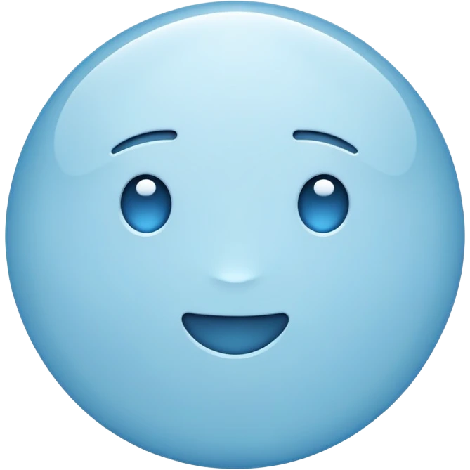 Light blue emoji