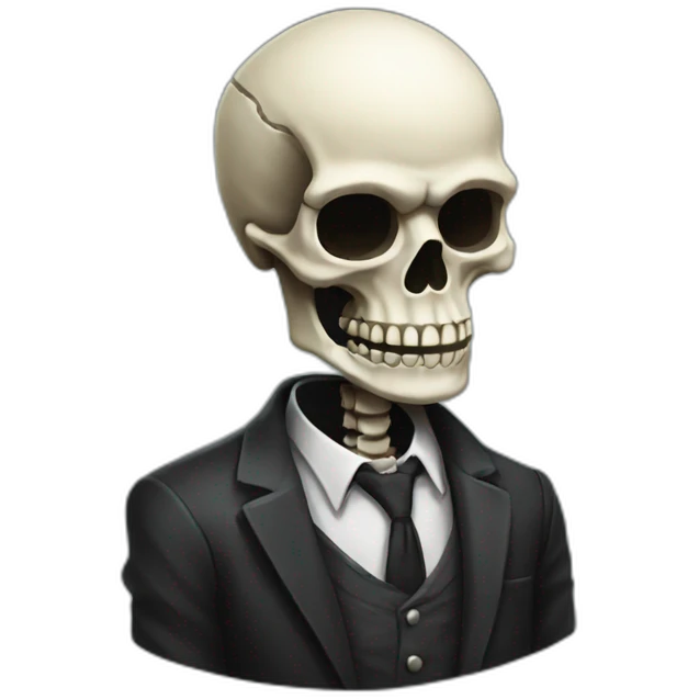Skeleton griddy mafia emoji