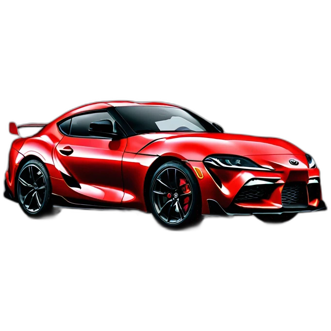 Toyota Supra gr rouge emoji