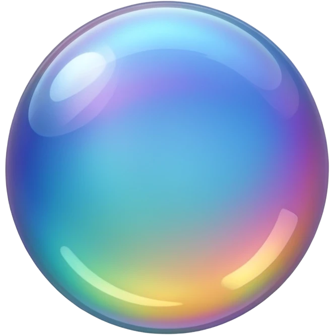 empty transparent bubble emoji