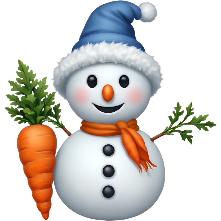 snowman wearing hat emoji