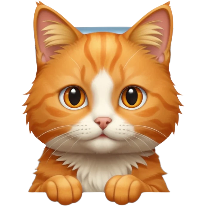 cat peeking out of a car window, emoji style emoji