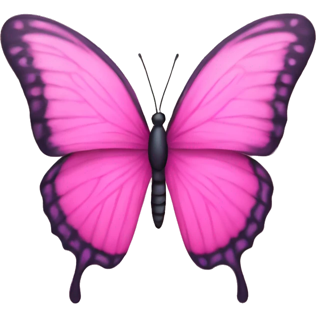 A butterfly in pink emoji